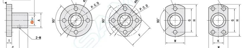 Ceramic flange